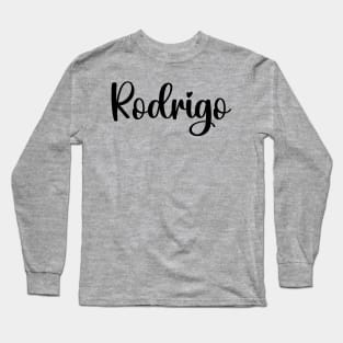 Rodrigo, Typography Name Long Sleeve T-Shirt